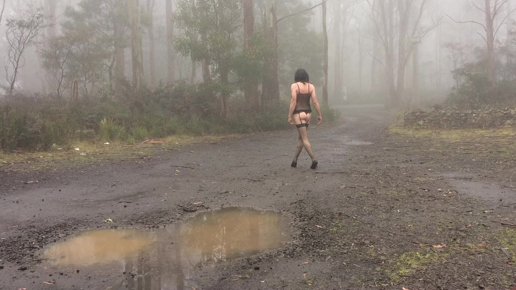 Crossdress Roadtrip - Walk in the mist #8