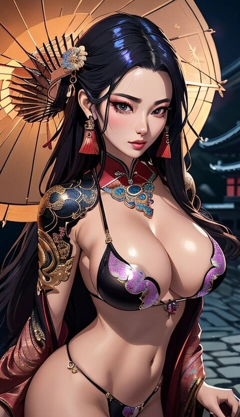 cute Chinese girl in temple (Ai model) #48