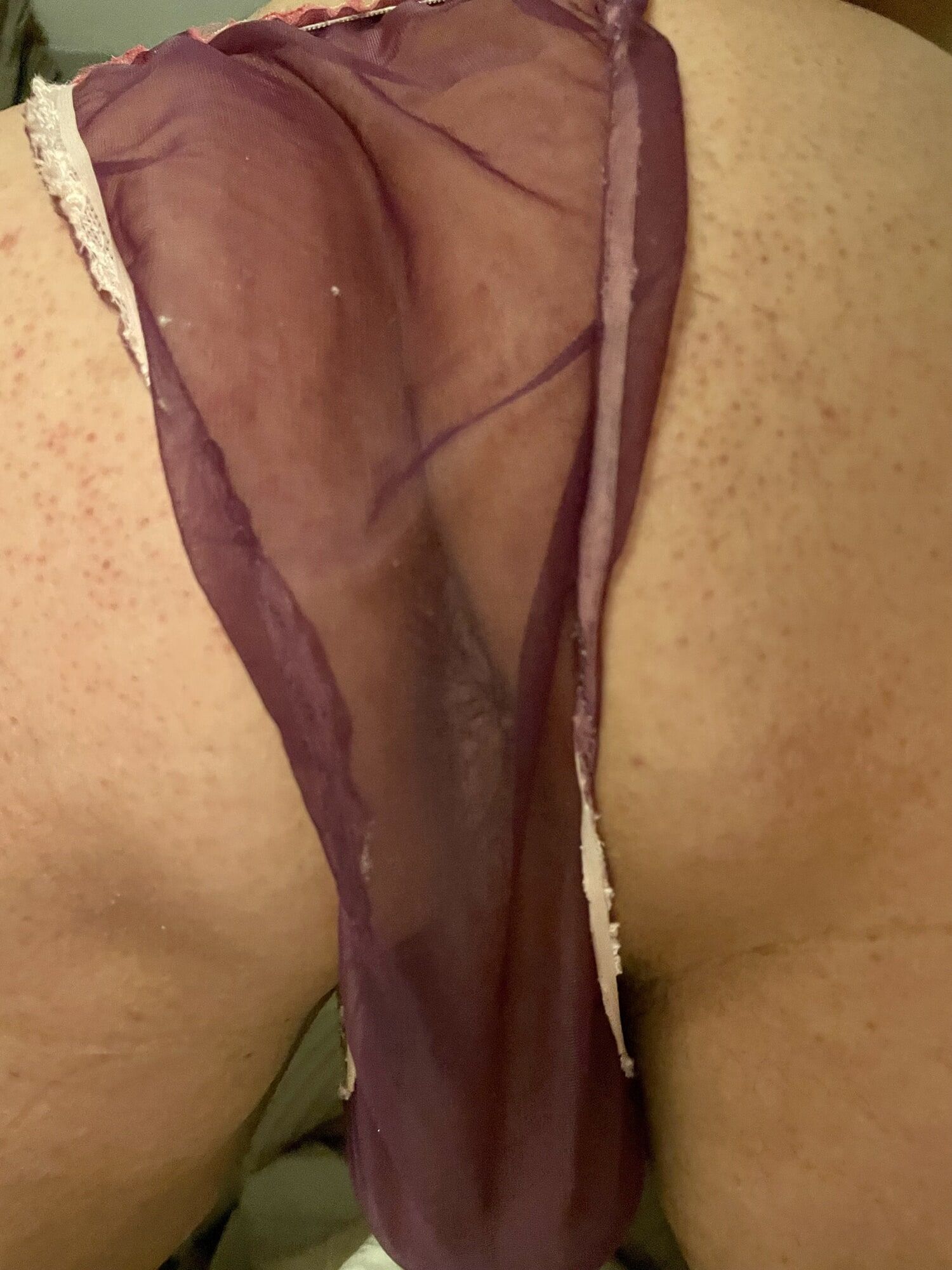 .Sheer panties cock and arse #14