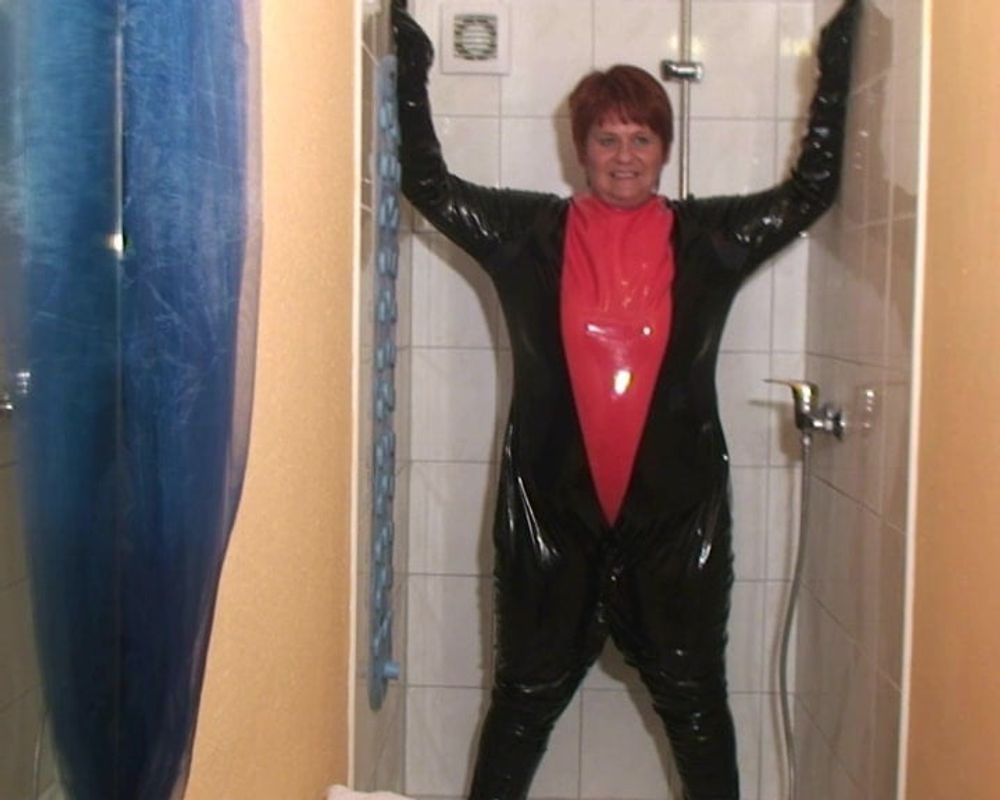 Punishment in the pvc suit #5