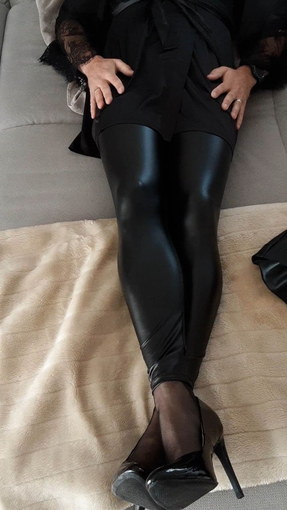 Leatherpants and Heels  #3