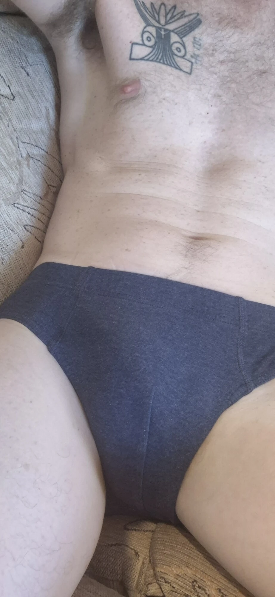 Lying on my sofa in my tight briefs #5