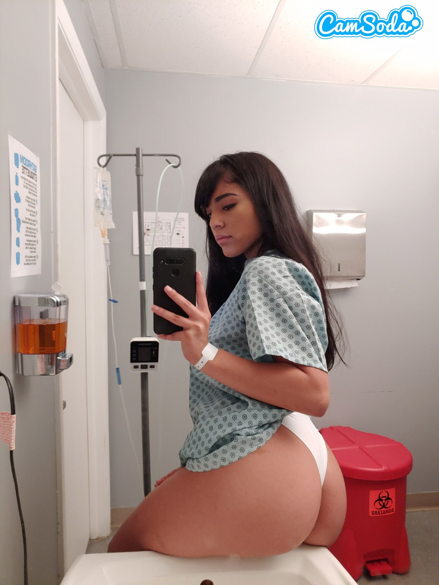 Big bootied latina teen gets horny in the ER #15