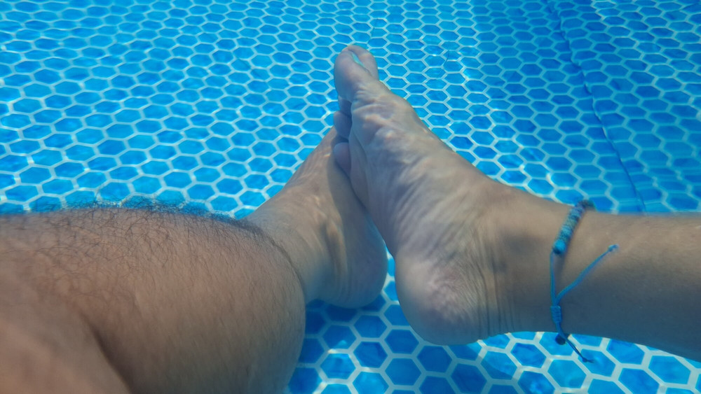 My feet under water #12