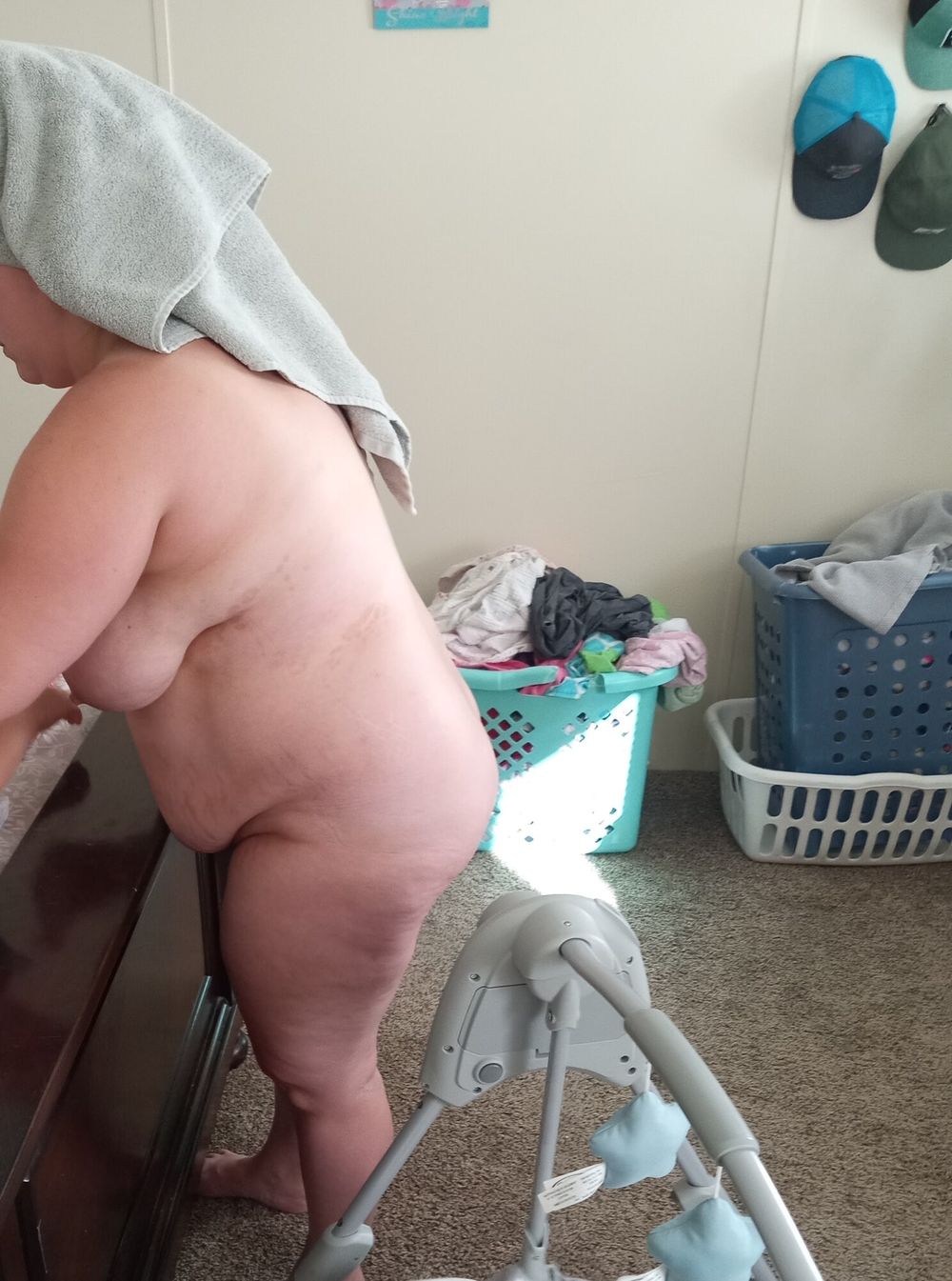 Fat slut Dezahrae dilley after a shower 