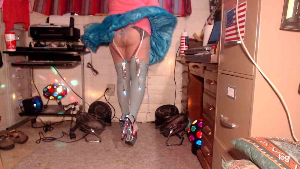 Teasing BBCs rock hard for cum in 9&quot; platform stileto heels. #48