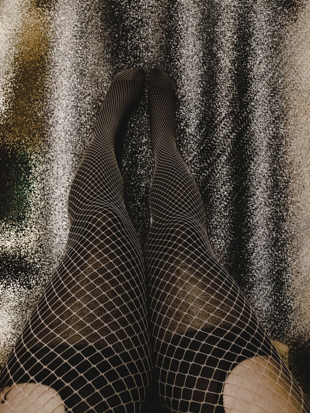 Black tights with mesh #19