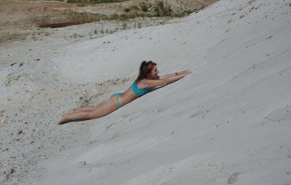 On White Sand in turquos bikini #60