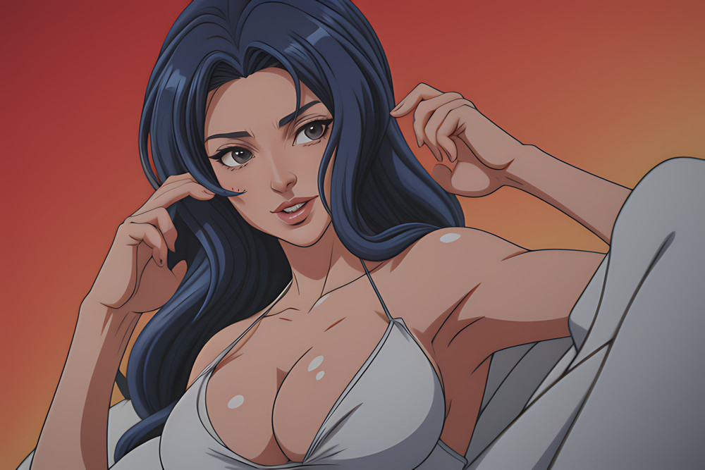 Sexy Dark Hair Hentai #7