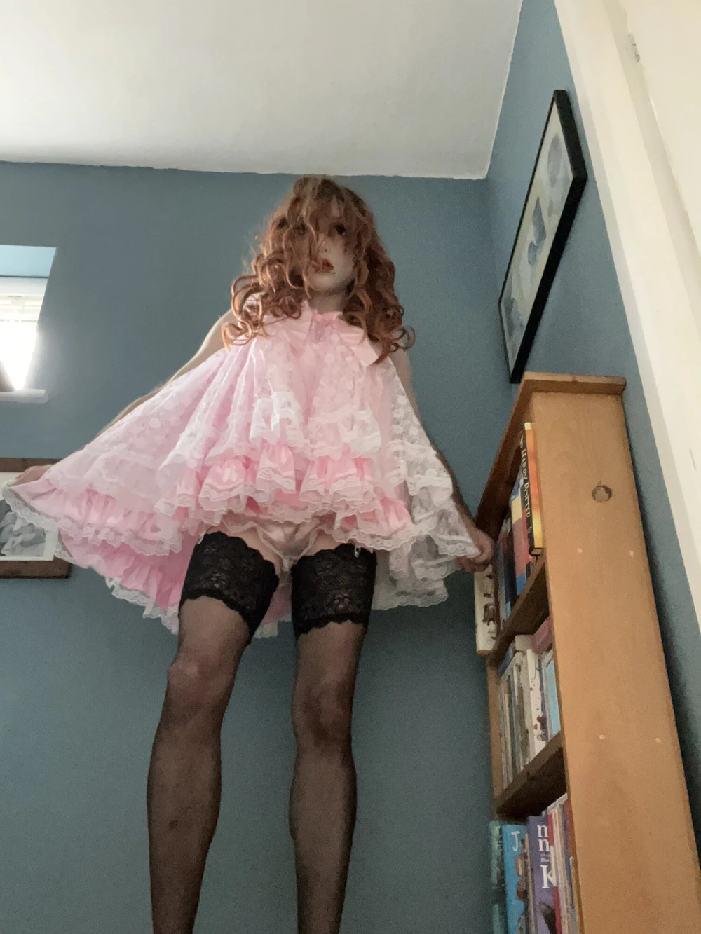 Pink frilly sissy #2