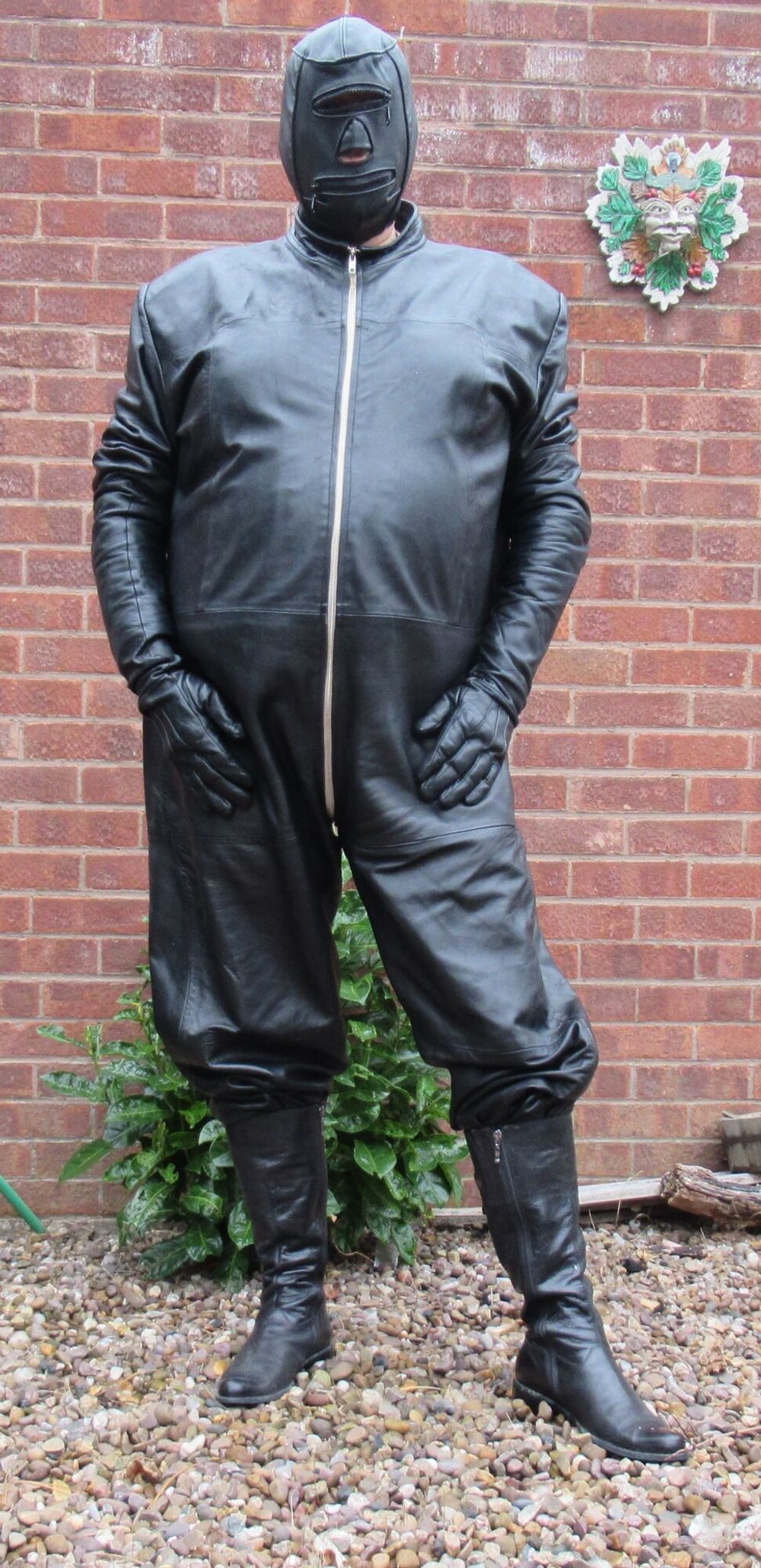 Full leather with hood #3