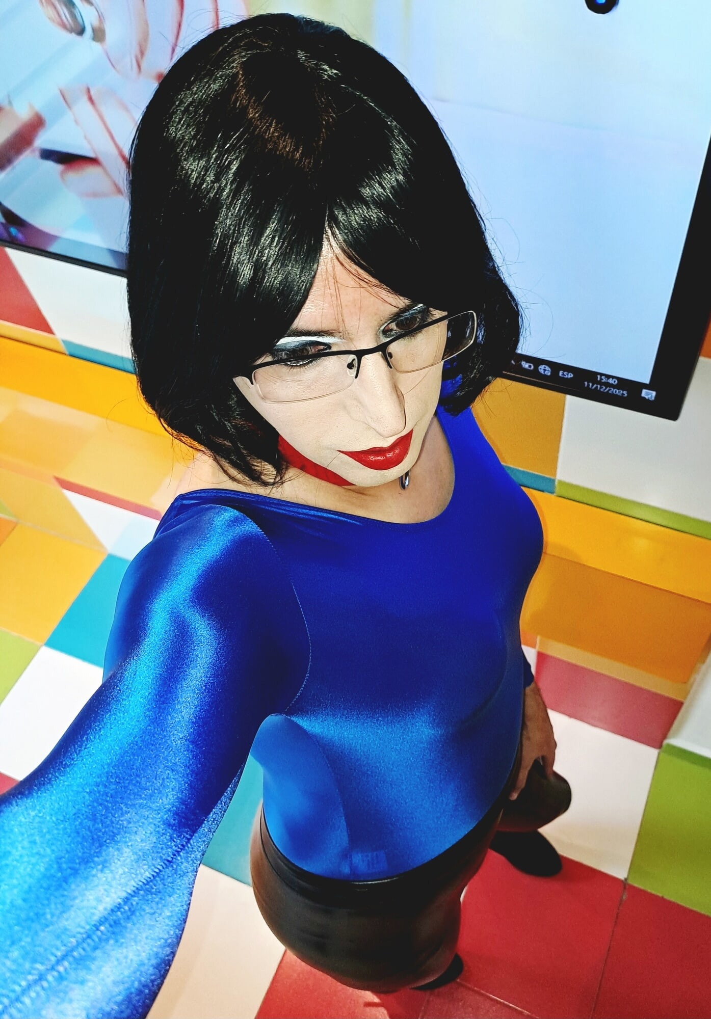 Blue body and black leggins #28