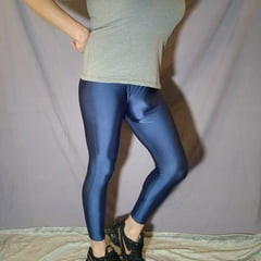 Shemale In Spandex With Big Clit and Huge tits