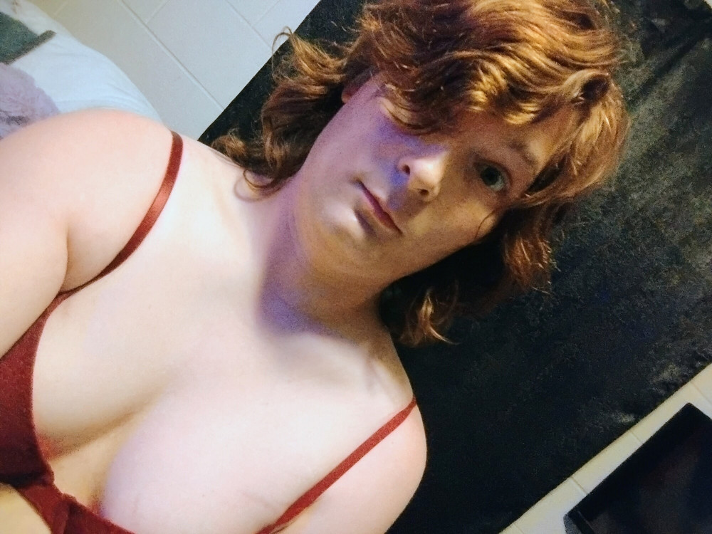 Lady in red and black  #25