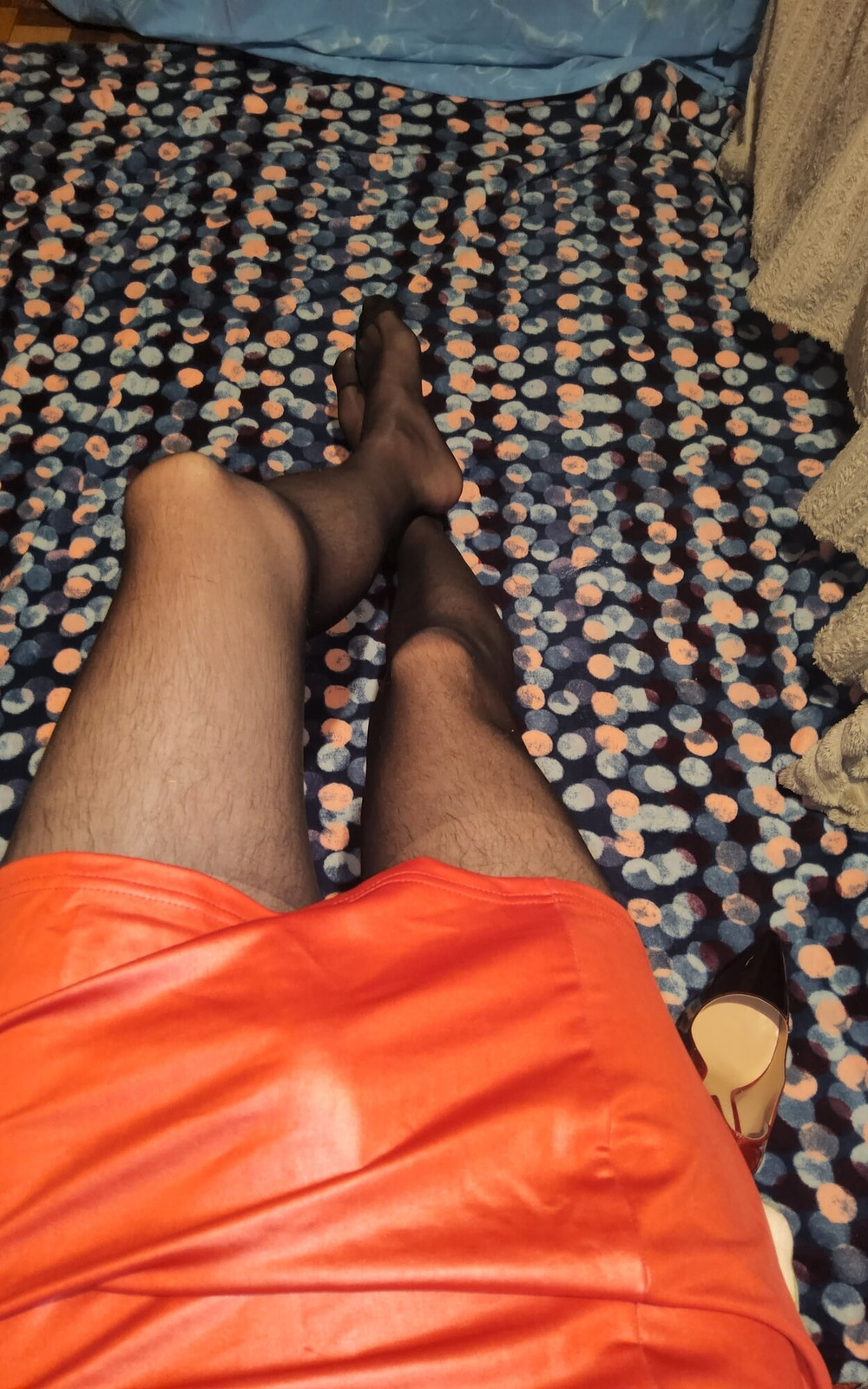 Teasing in My Black Pantyhose #15