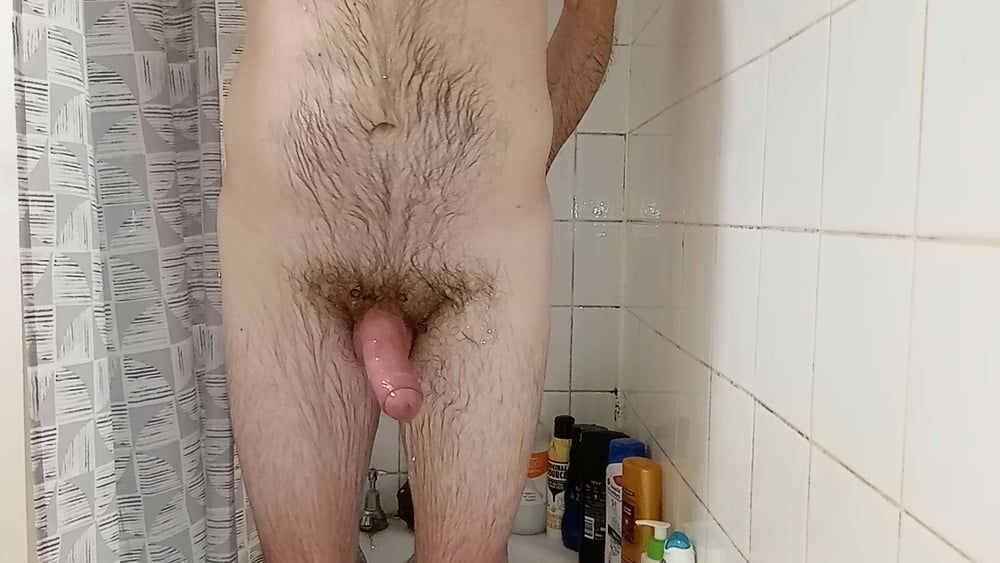 Rockard Daddy in the Shower Playing with Hard Cock #17
