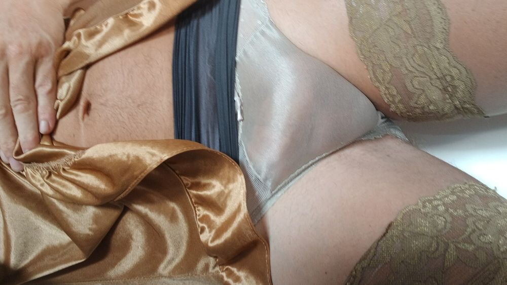 Sexy BROWN tight lingerie with a matching nightie  #12