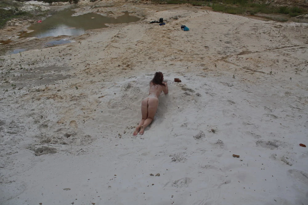 Naked on White Sand #8