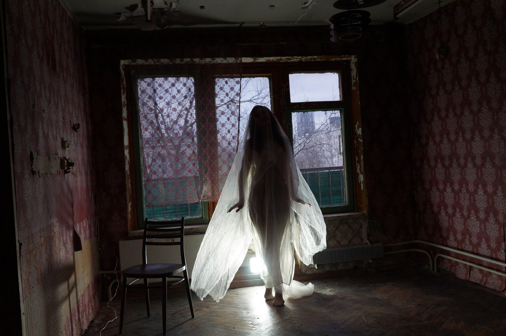Ghost in a-maj in abandoned House #37