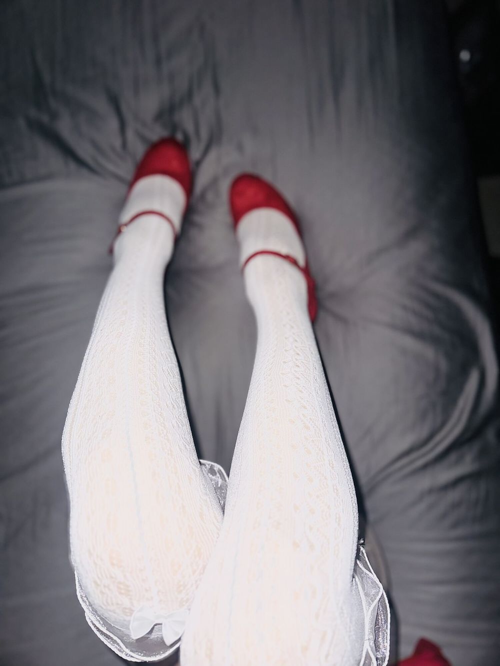 Japanese socks and red high heels. Tied up ending.  #4