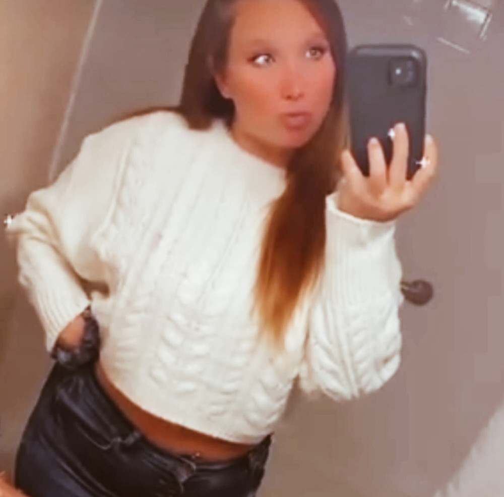 My 63f lesbian mistress had me fingering in a white sweater #19