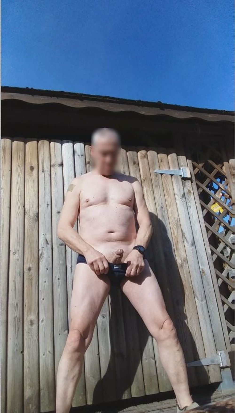 public outdoor brief jerking #12