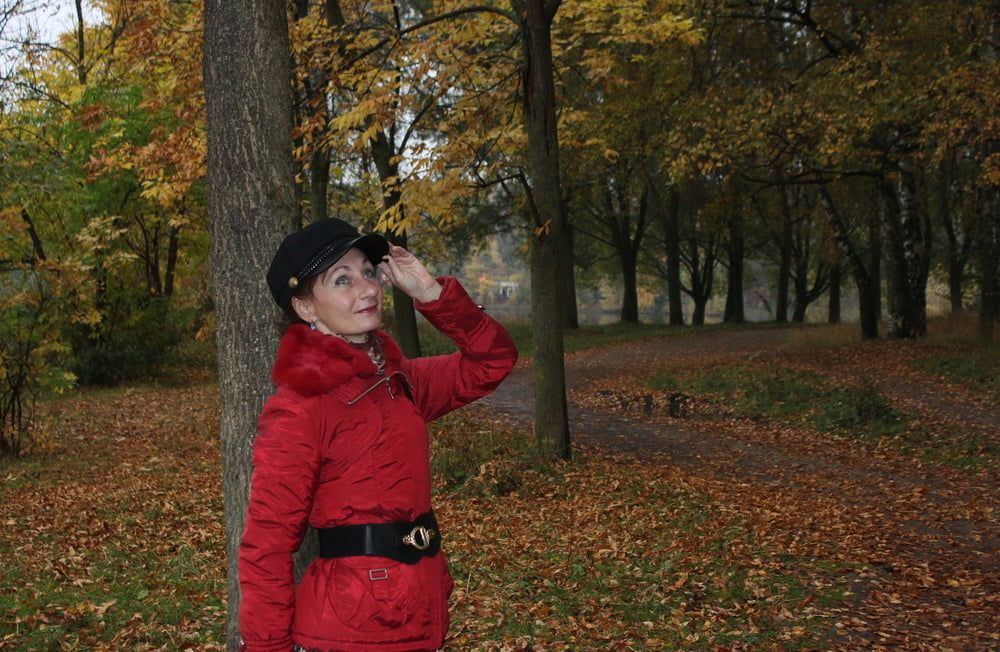 red jacket and yellow leaves #28