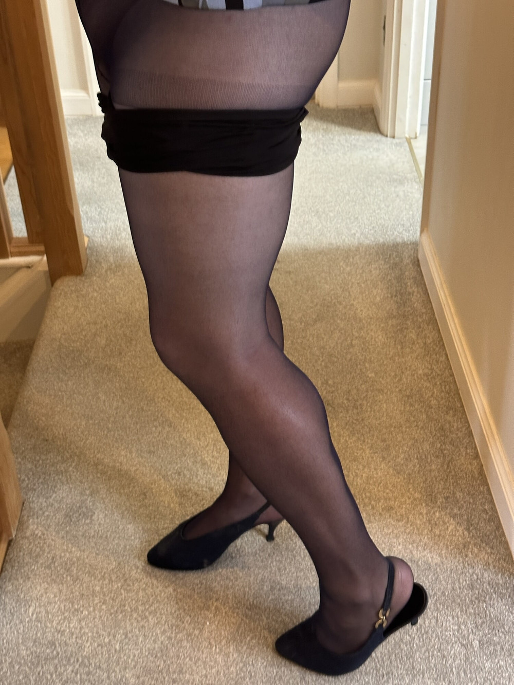 Navy Blue sheer tights #17