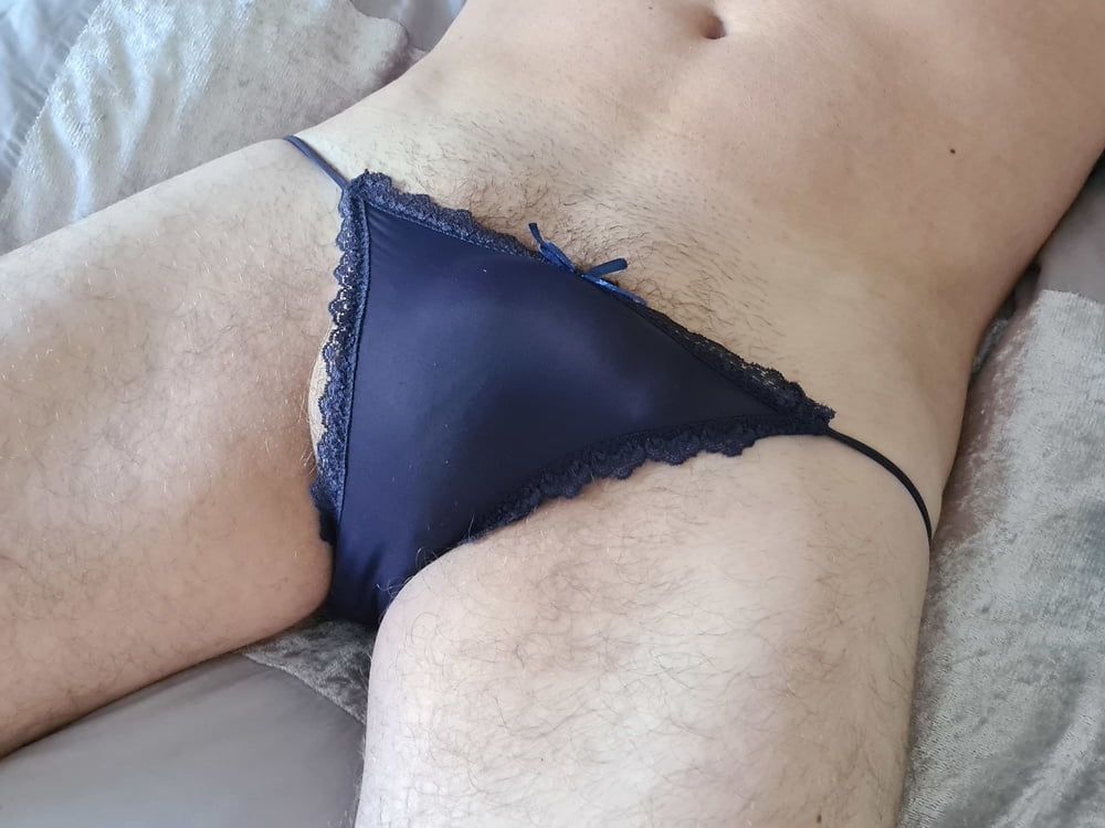 Lunchtime panty playing 