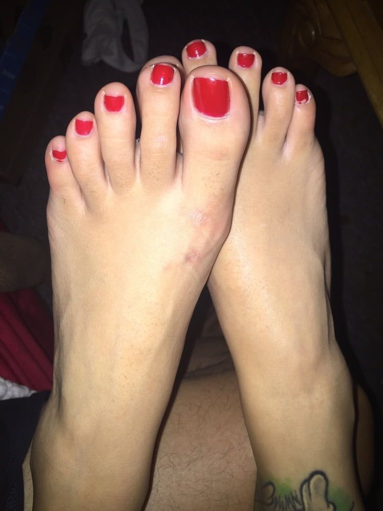 Cum Covered Latina Toes #53