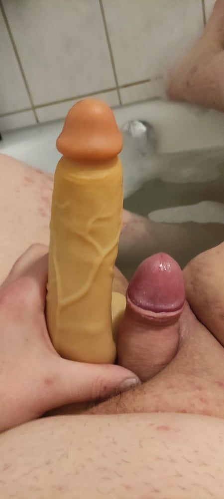 Comparing me to me 7 inch dildo...