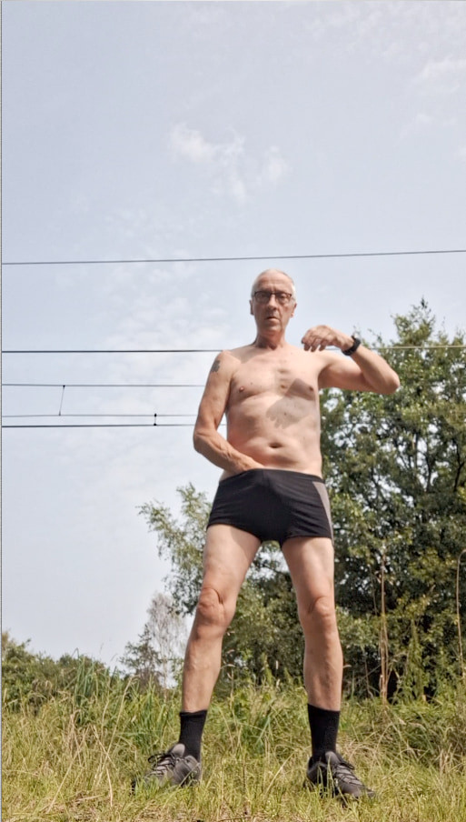 exhibitionist grandpa naked cruising public outdoor cumshot  #29