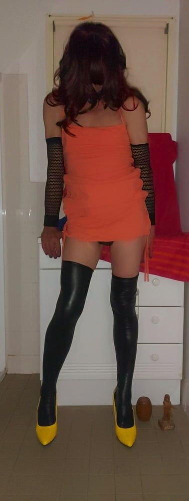 Orange dress  #11
