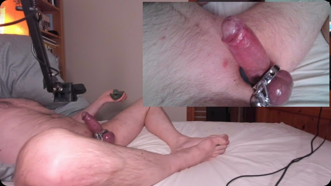Two screen pics masturbation strapped cock #20