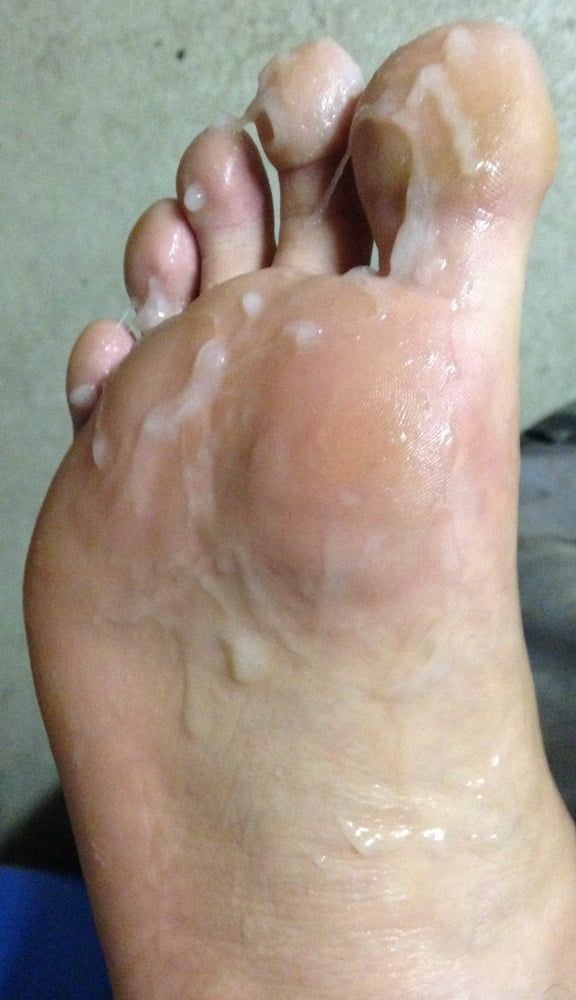 My Foot with Cum #8