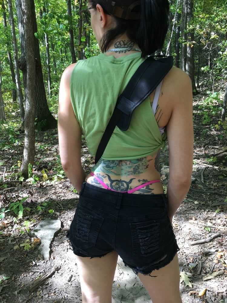 Slut wife hiking 