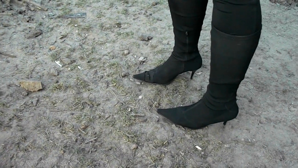 My girlfriend in her stinky boots #4