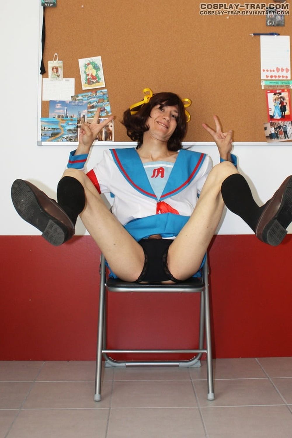  Crossdress cosplay Haruhi secret toy #9