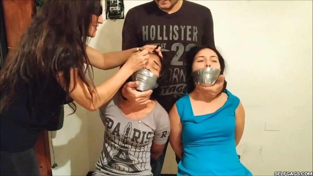Two Girls Bound And Taken By Couple - Selfgags #19