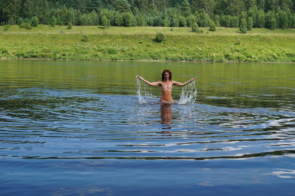 Nude Playing in Volga-river #38