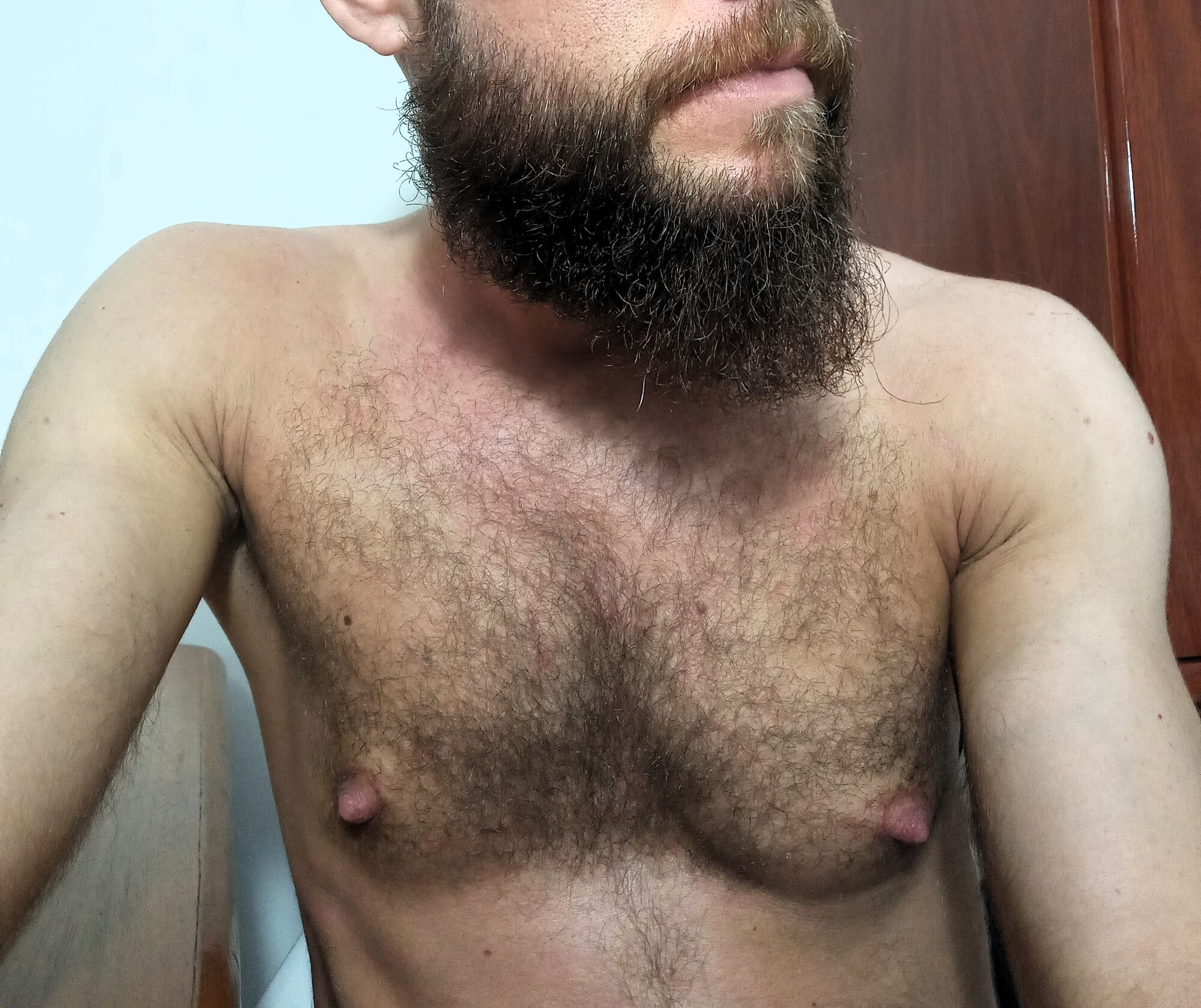 Beard, Hairy Chest and Big Nipples #16