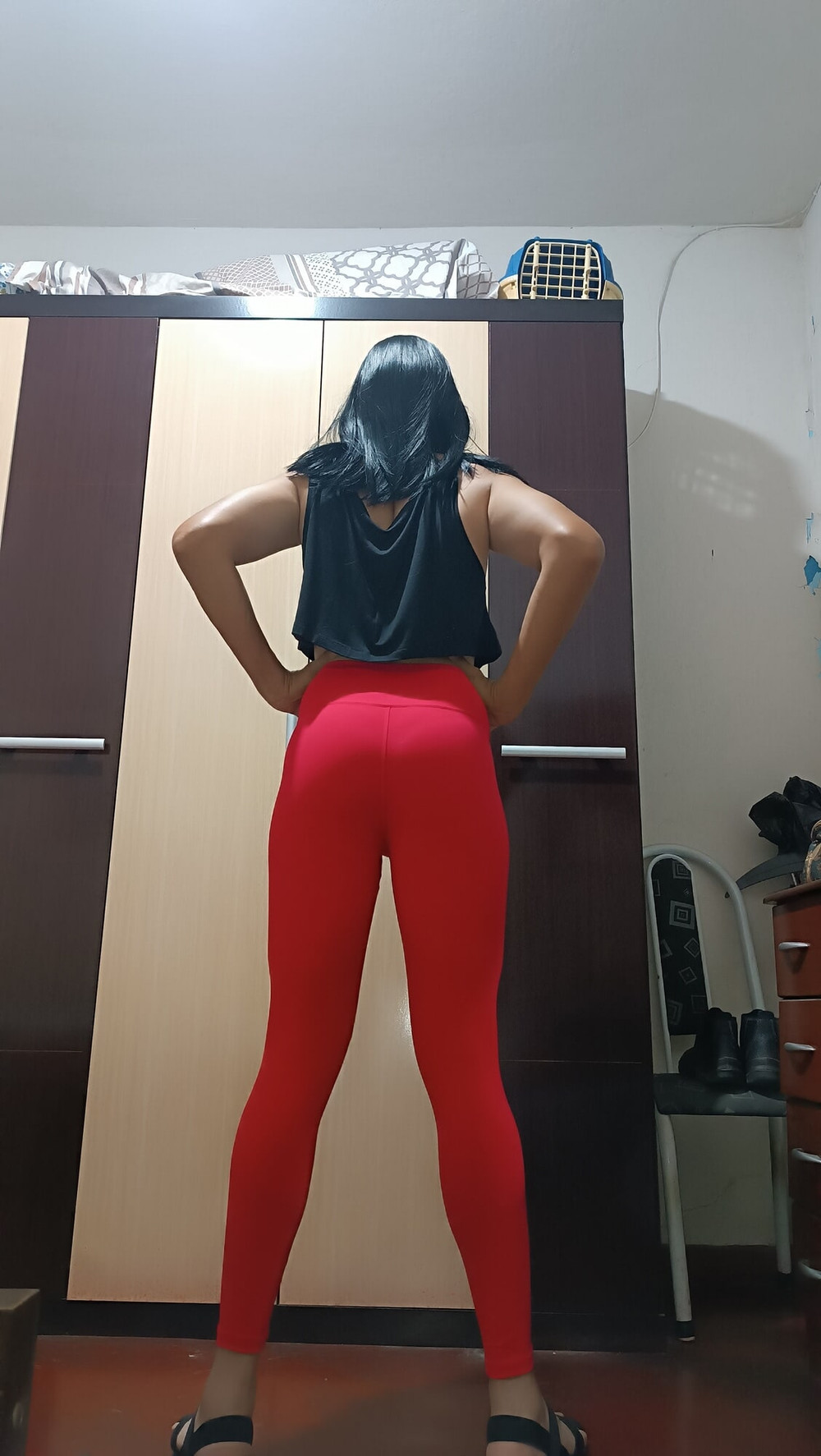 Sakura Nakamura Costume legs Red Gym #12