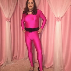 Joanie - Hot Pink Catsuit