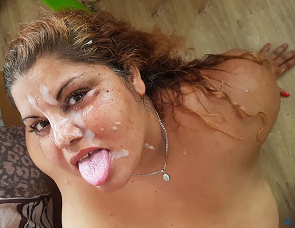 Huge gypsy cum face #3