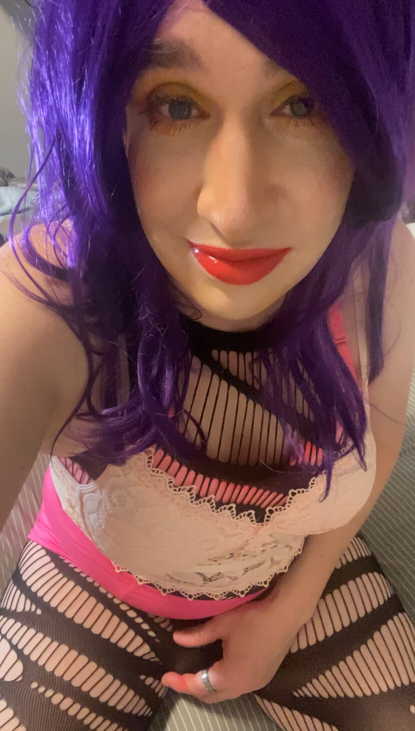 Colourful crossdresser sissy #8