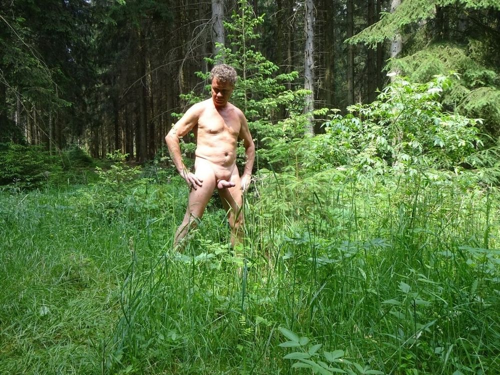 Matti am Waldrand, Shaved Men Outdoor Forest #5