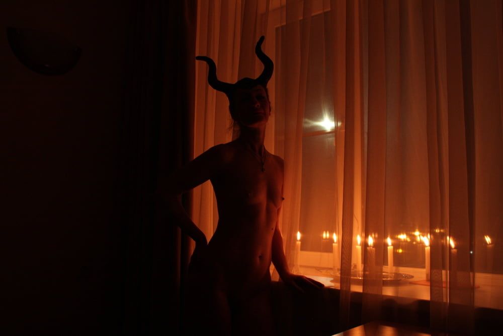 Naked Maleficent with Candles #16