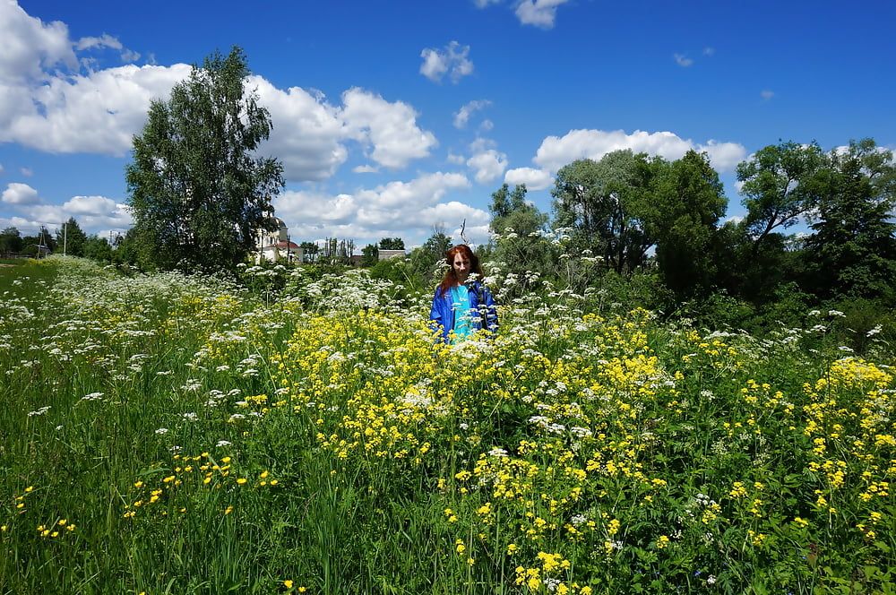 My Wife in White Flowers (near Moscow) #28