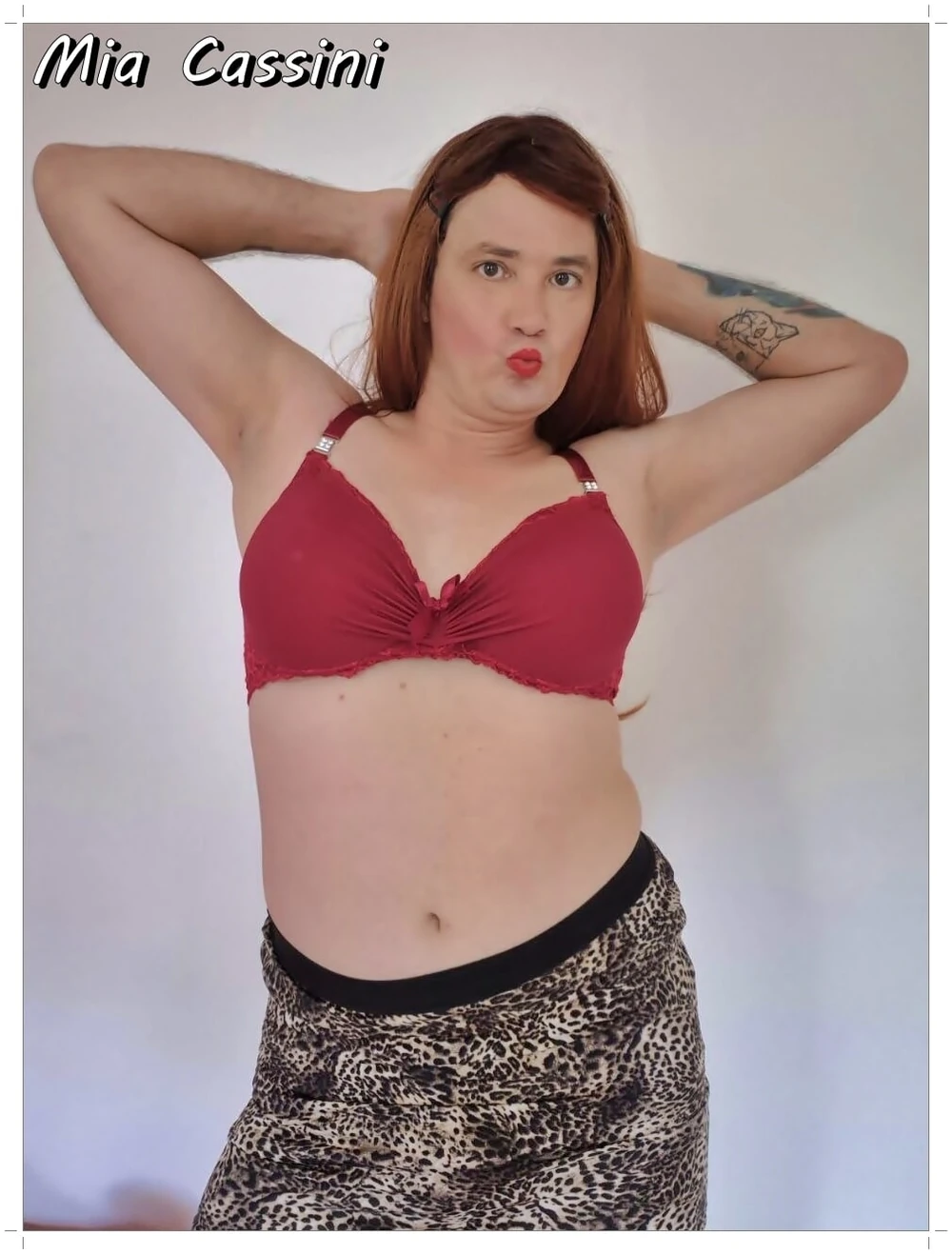 Red Lingerie and some Cum #5