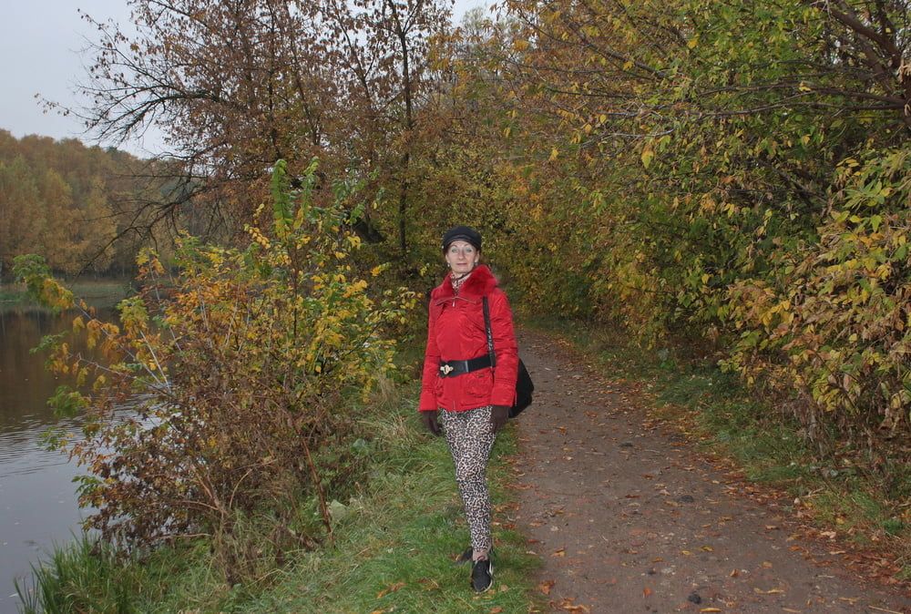 red jacket and yellow leaves #11